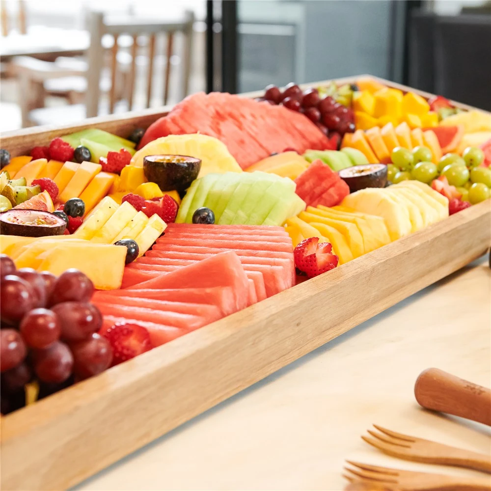 Alex Liddy Acacia Rectangular Serving Tray 90 X 35cm - Image 2