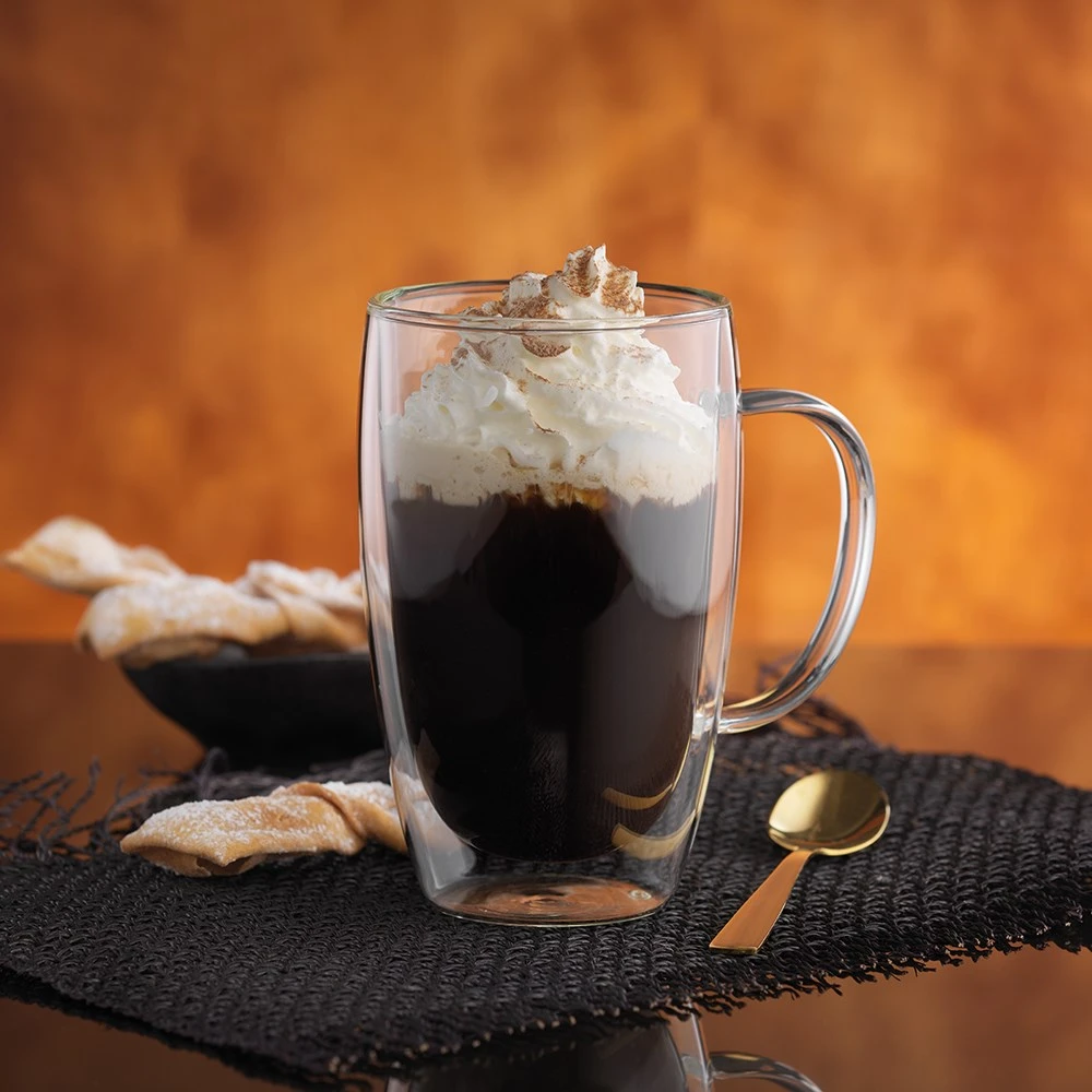 Baccarat Barista Café Set Of 4 Double Wall Handle Thermal Glass Tumblers 450ml - Image 4