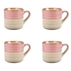 Alex Liddy Lara Set Of 4 Mugs 440ml Pink