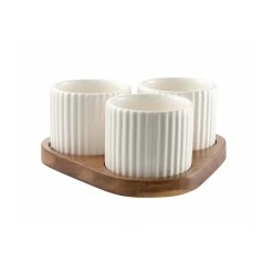 Alex Liddy Harley II Condiment Serving Tray White