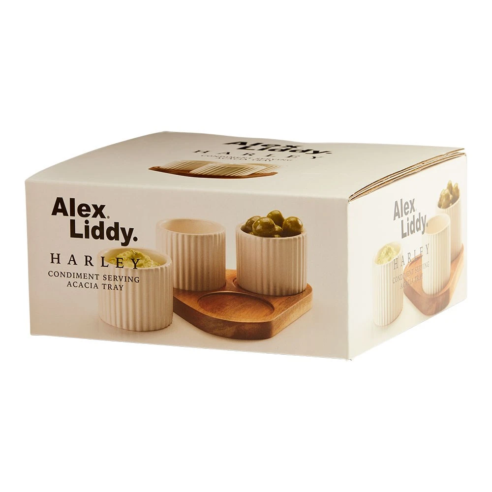 Alex Liddy Harley II Condiment Serving Tray White - Image 3
