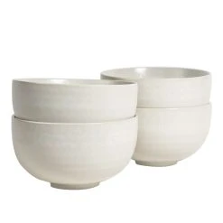 Robert Gordon Alchemy Set Of 4 Noodle Bowls Frost