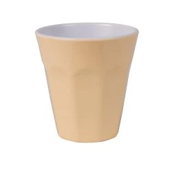 Serroni Café Melamine Single Tone Cup 260ml Buttercup Yellow