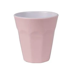 Serroni Café Melamine Single Tone Cup 260ml Pastel Pink