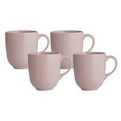 Mason Cash Classic Collection Stoneware Set Of 4 Mugs Pink