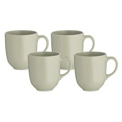 Mason Cash Classic Collection Stoneware Set Of 4 Mugs Green