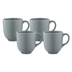 Mason Cash Classic Collection Stoneware Set Of 4 Mugs Grey