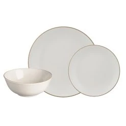 Mason Cash Classic Collection Stoneware 12 Piece Dinner Set Cream