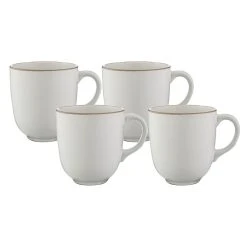 Mason Cash Classic Collection Stoneware Set Of 4 Mugs Cream