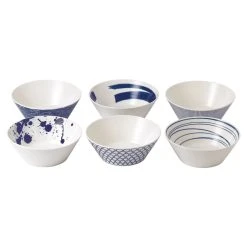 Royal Doulton Pacific Set Of 6 Noodle Bowls 21cm